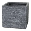 Plantenbak Utah Cubi - L35 X B35 X H30.5cm - Donkergrijs -Tuinbenodigdheden utah cubi graphite w35h30 plantenbak 1 4