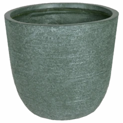 Bloempot Utah Egg Cypress Wash - D34 X H33cm - Groen