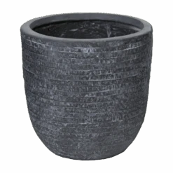 Bloempot Utah Egg - D34 X H33cm - Donkergrijs