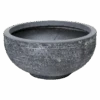 Plantenschaal Utah - D36 X H16.5cm - Donkergrijs -Tuinbenodigdheden utah round bowl graphite d36h165 schaal 1 4