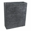 Plantenbak Utah Terras - L60 X B23 X H72cm - Donkergrijs -Tuinbenodigdheden utah terrace part graphite l60w23h72 plantenbak 1