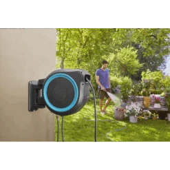 Wandslangenbox RollUp - M/L - 25m - Blauw - Gardena 13 Wandslangenbox RollUp - M/L - 25m - Blauw - Gardena -Tuinbenodigdheden wandslangenbox rollup m l 25m blauw gardena 6 7