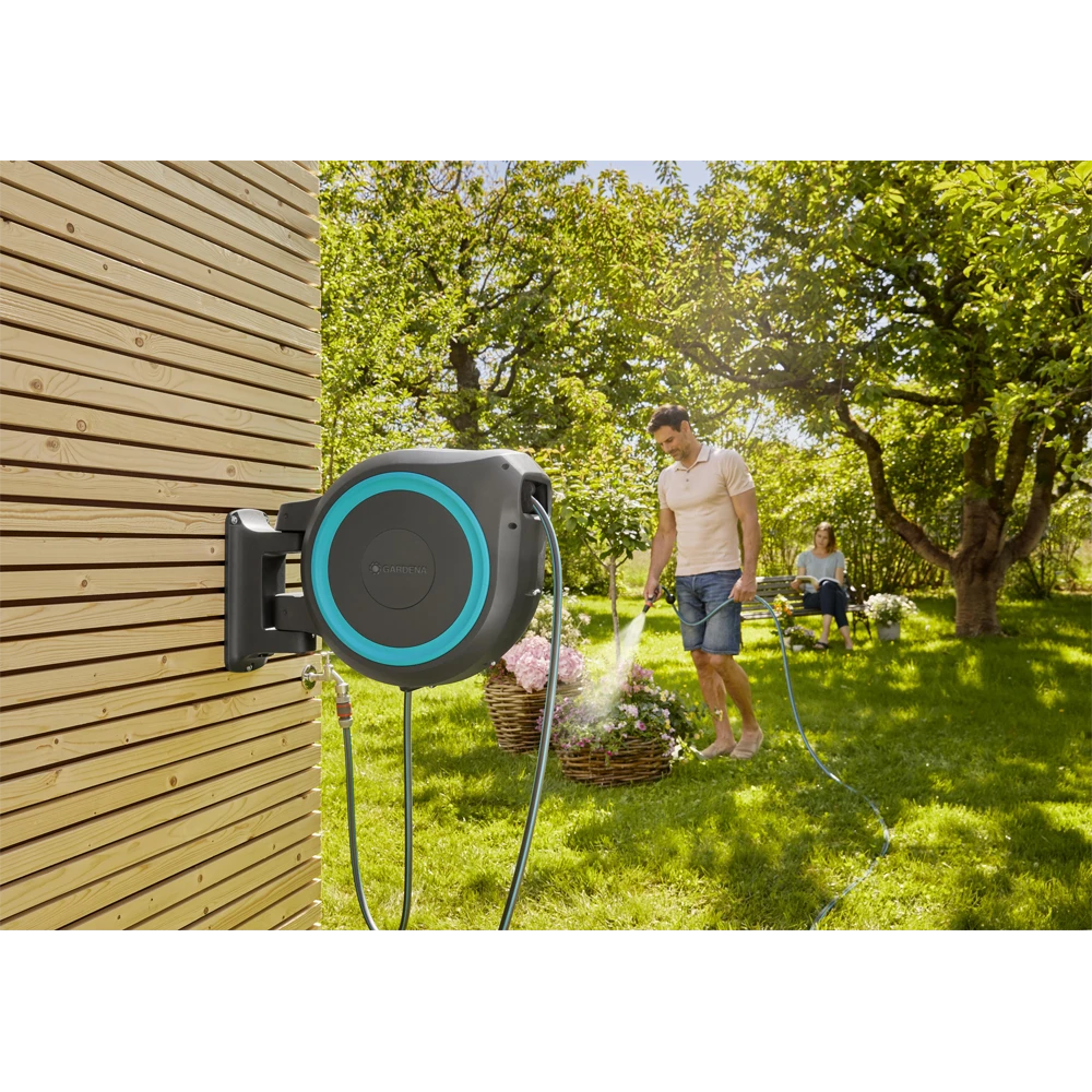 Wandslangenbox RollUp - XL - 35m - Blauw - Gardena 8 Wandslangenbox RollUp - XL - 35m - Blauw - Gardena - Afbeelding 6