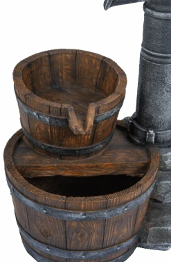 Waterornament Pomp Met Vaten - 74cm Hoog - Polystone 8 Waterornament Pomp Met Vaten - 74cm Hoog - Polystone -Tuinbenodigdheden waterornament pomp met vaten 74cm hoog polystone 3