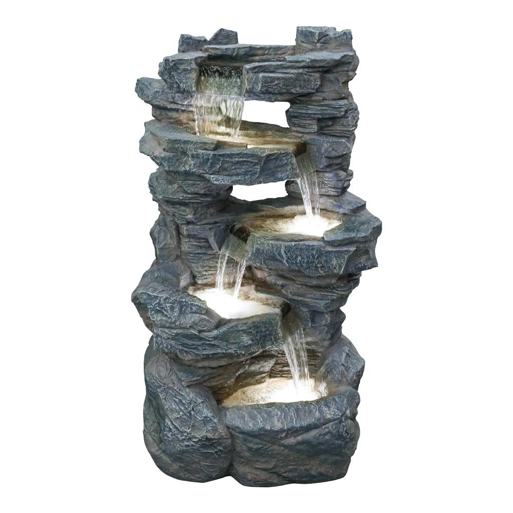 Waterval Eifel - 103cm Hoog - Polystone 3 Waterval Eifel - 103cm Hoog - Polystone